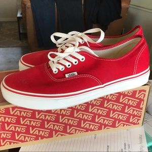 Classic red vans men’s size 10.5